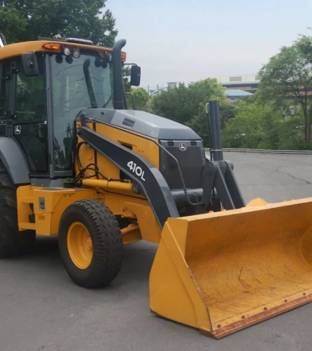 2015 John Deere 410L backhoe